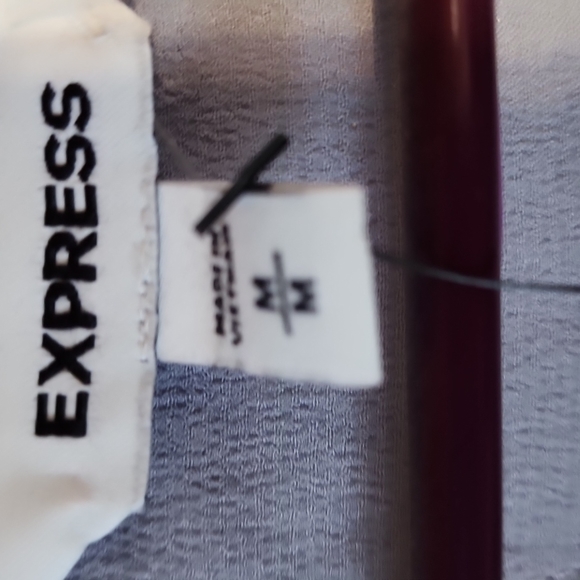 NEW Express Silver Metallic Sleeveless Blouse Size M (NWT) - Picture 2 of 10